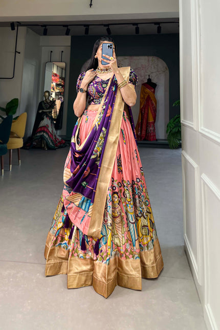 kalamkari lehenga