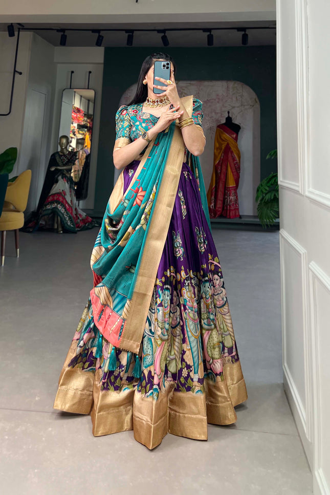 kalamkari lehenga