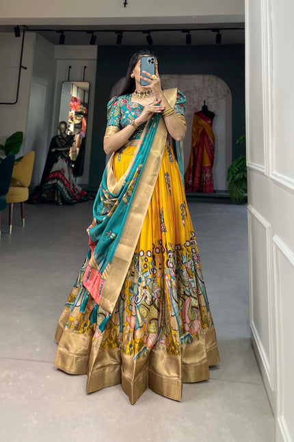 kalamkari lehenga
