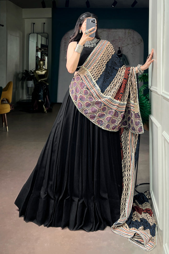 Adorned with Mirror Lace Touch-Up lehanga SS667