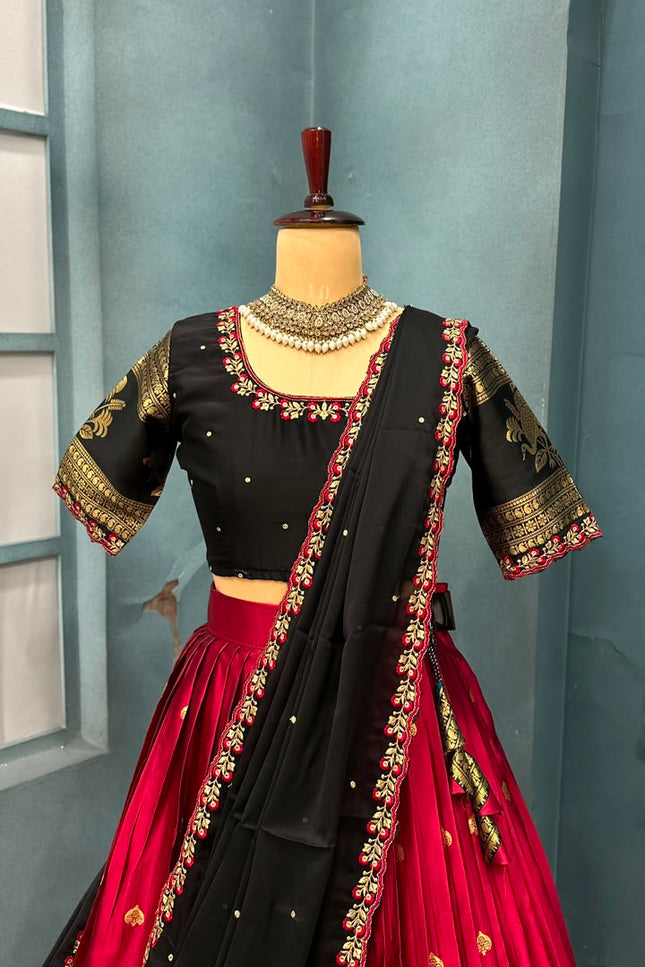 Pure Kanjivaram silk lehanga SS610