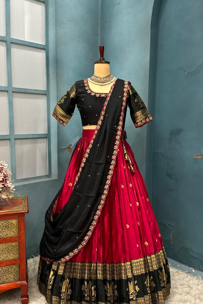 Pure Kanjivaram silk lehanga SS610