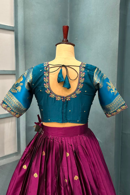Pure Kanjivaram silk lehanga SS610