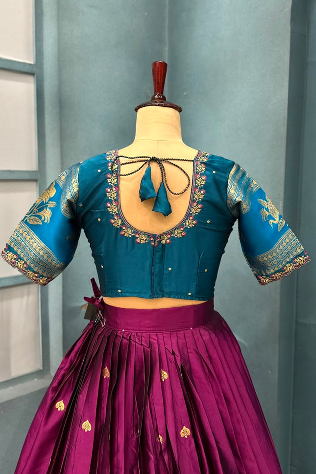 Pure Kanjivaram silk lehanga SS610