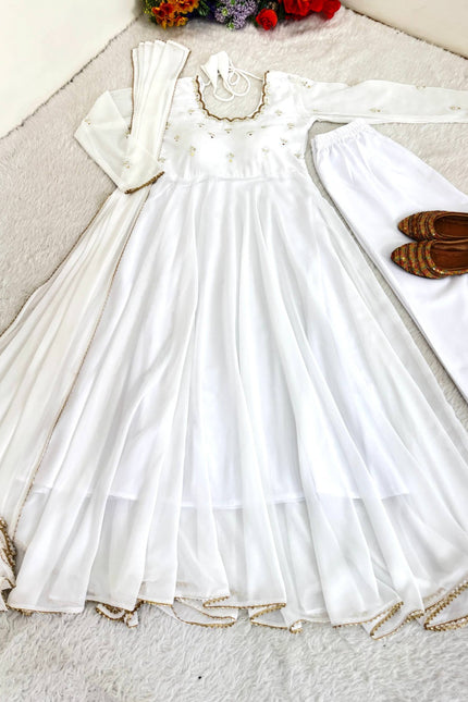 Beautiful Georgette Gown set SS614