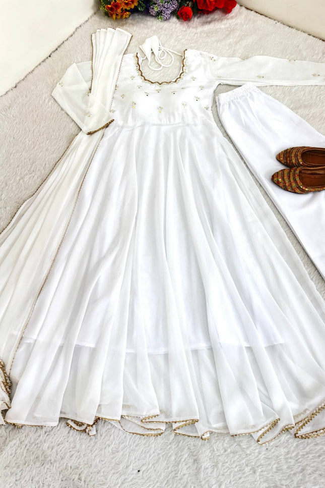 Beautiful Georgette Gown set SS614