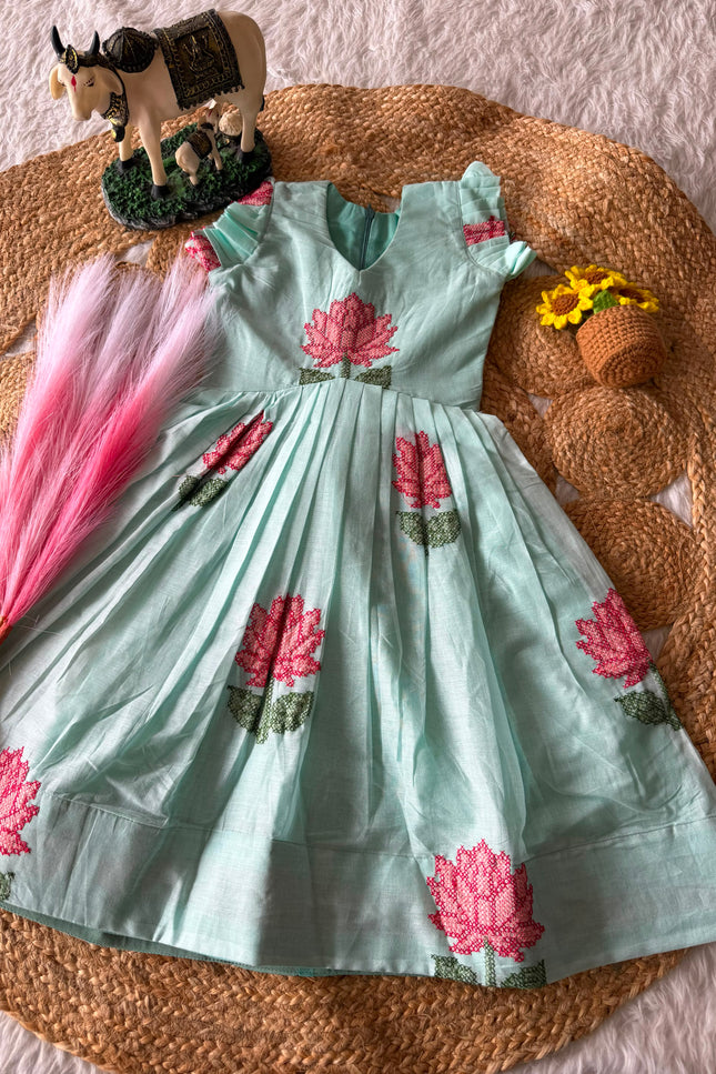 Mul cotton frock kids SS1