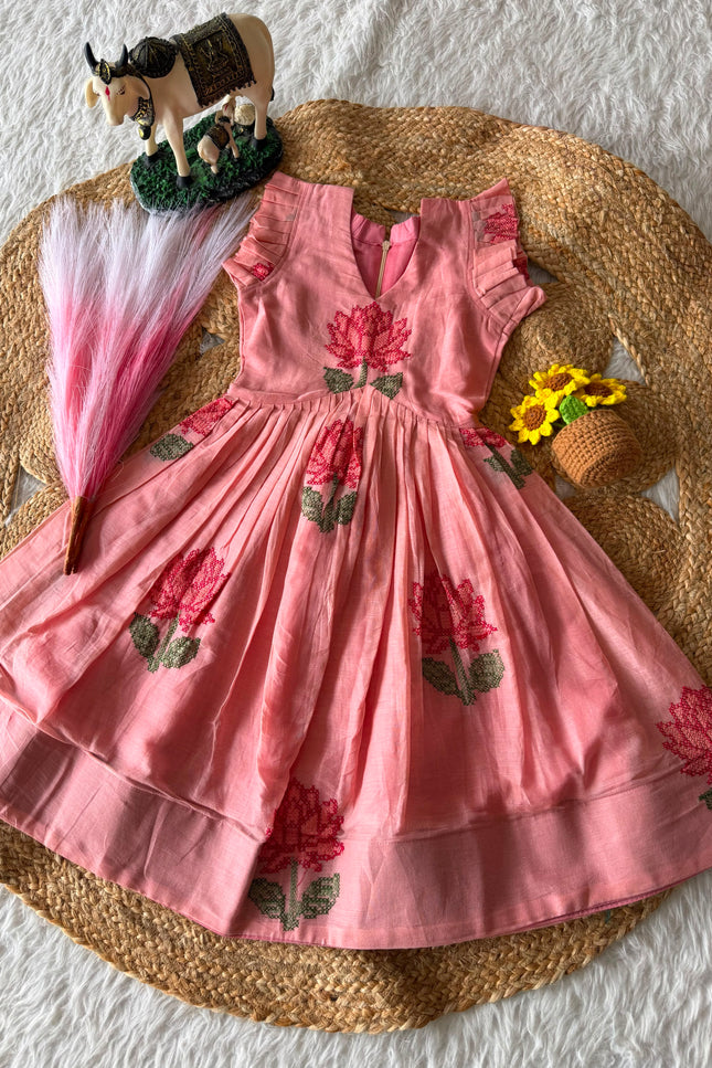 Mul cotton frock kids SS1