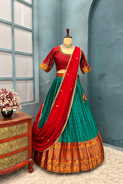 Lehenga Half saree set a mark SS305