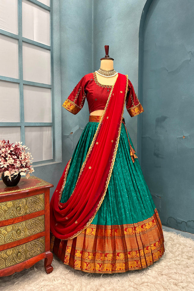 Lehenga Half saree set a mark SS305