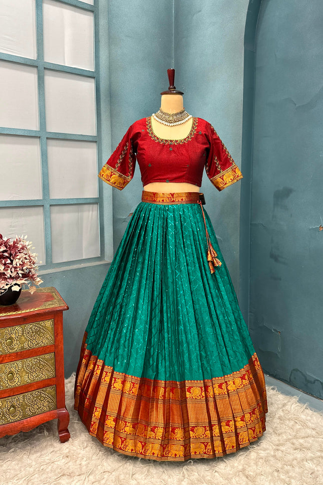 Lehenga Half saree set a mark SS305