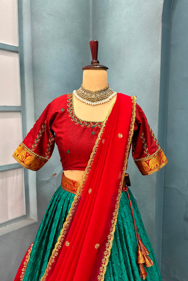 Lehenga Half saree set a mark SS305