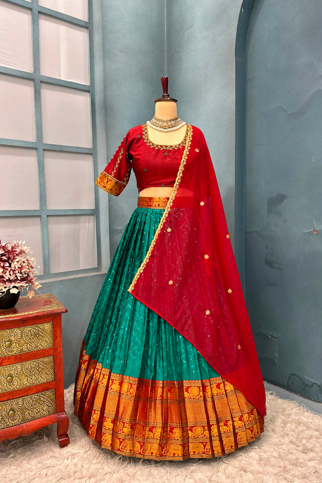 Lehenga Half saree set a mark SS305