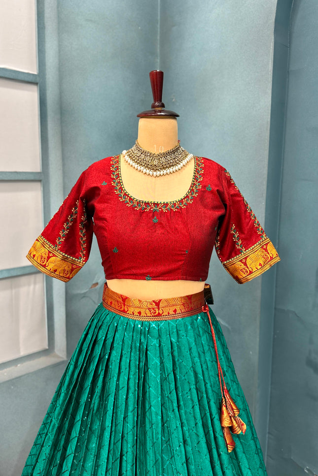 Lehenga Half saree set a mark SS305
