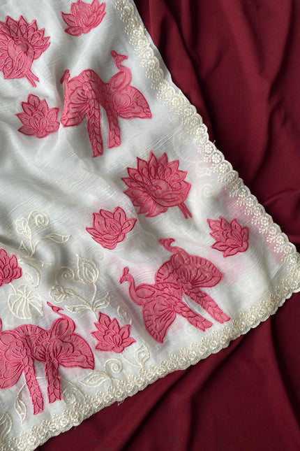 crunchy silk Saree  SS56