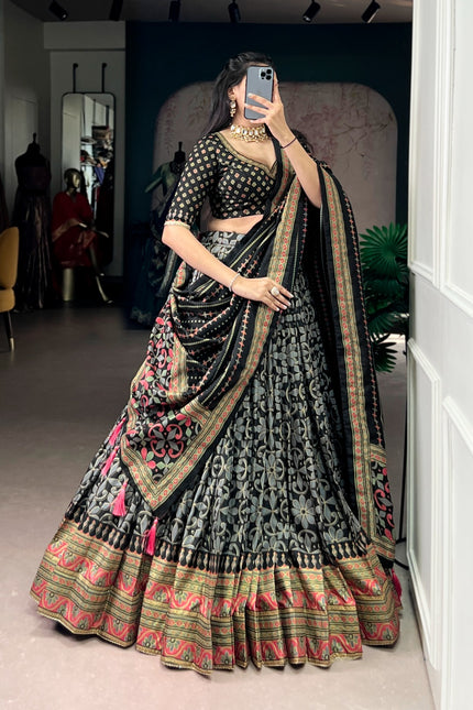 Tasar Silk lehangas SS24