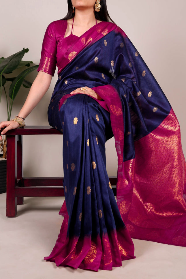 The smooth poly cotton saree SS285