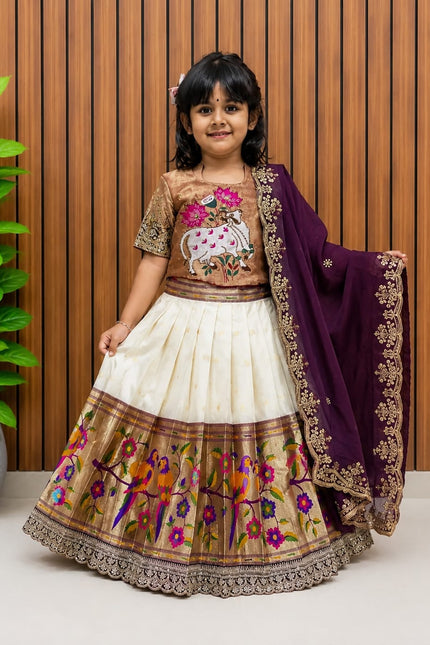 paithani kids lehanga SS51