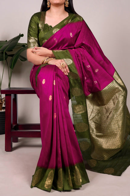 The smooth poly cotton saree SS285