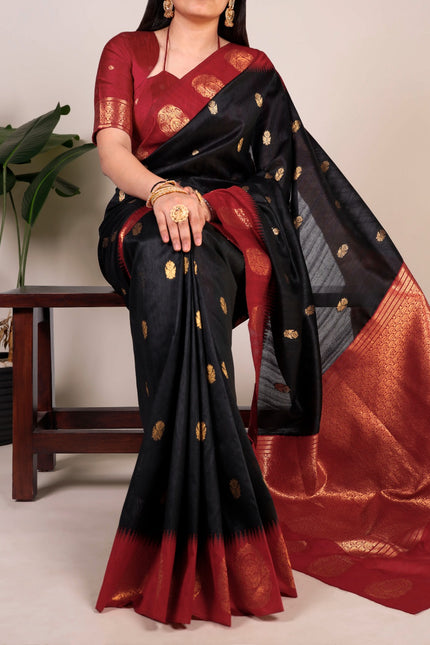 The smooth poly cotton saree SS285