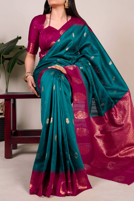 The smooth poly cotton saree SS285