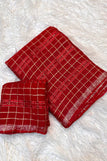 unsitched blouse / Red