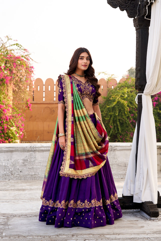 Vichitra Silk lehanga SS22