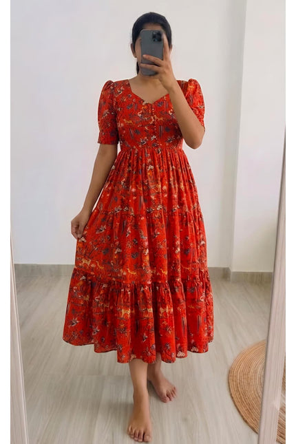 Kalmkari Maxi gown SS53