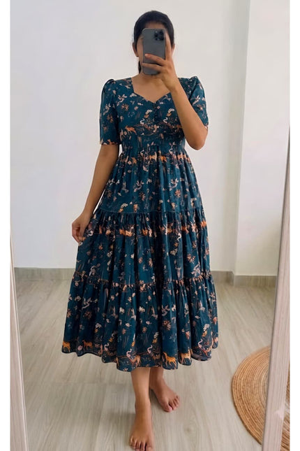 Kalmkari Maxi gown SS53