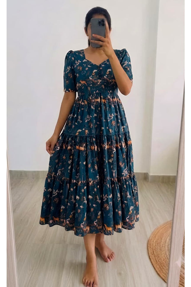 Kalmkari Maxi gown SS53