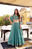 unsitched blouse / Green