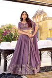 unsitched blouse / Purple