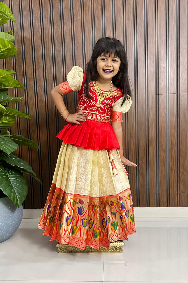 PAITHANI KIDS LEHENGA SS49