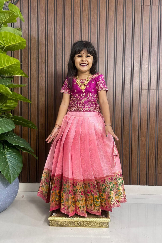 PAITHANI KIDS LEHENGA SS49