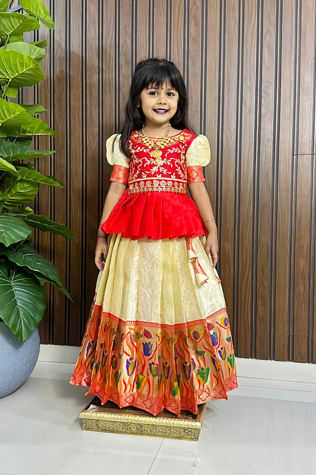 PAITHANI KIDS LEHENGA SS49