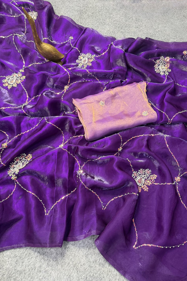 Silk crush saree SS247