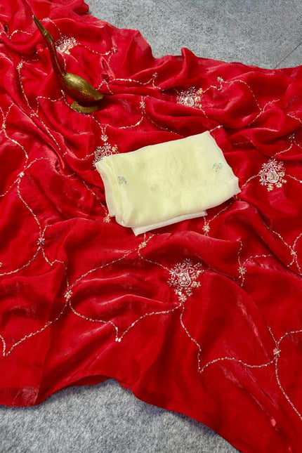 Silk crush saree SS247