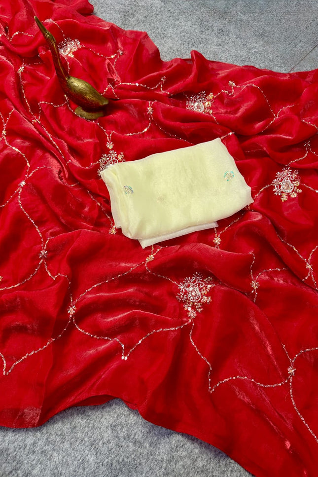 Silk crush saree SS247