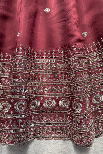 Mul Chanderi gown SS58