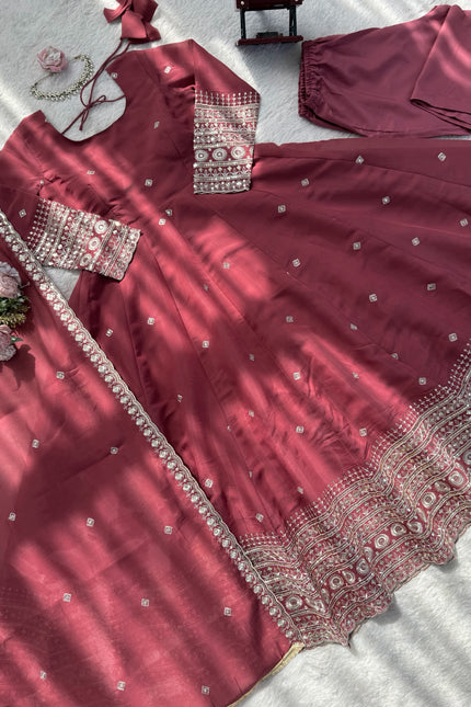 Mul Chanderi gown SS58