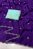 unsitched blouse / Purple
