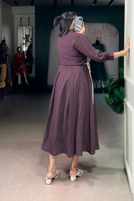 crackle fabric dress SS14