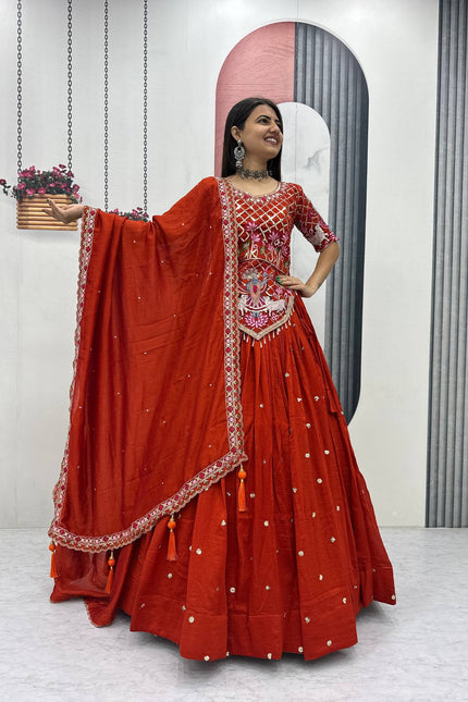 Vichitra silk lehanga SS66