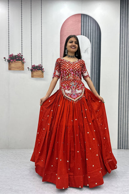 Vichitra silk lehanga SS66
