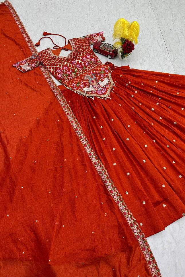 Vichitra silk lehanga SS66