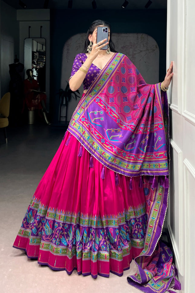Tasar Silk lehanga SS17
