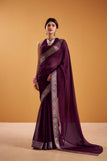 unstitched' blouse / wine