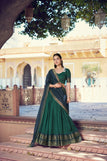 unstitched' blouse / green