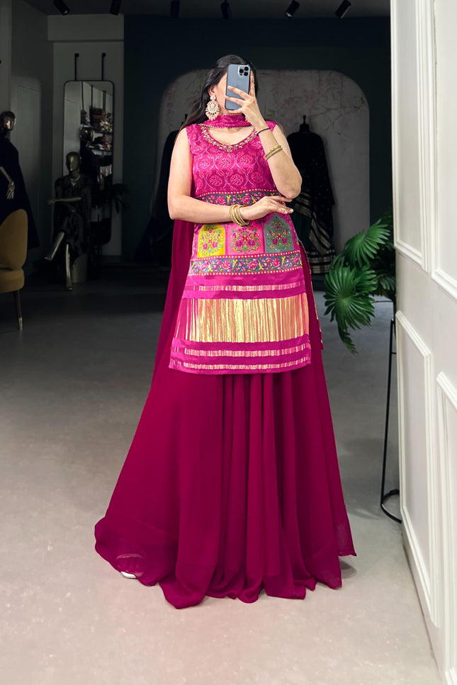 Gaji Silk plazo set SS27