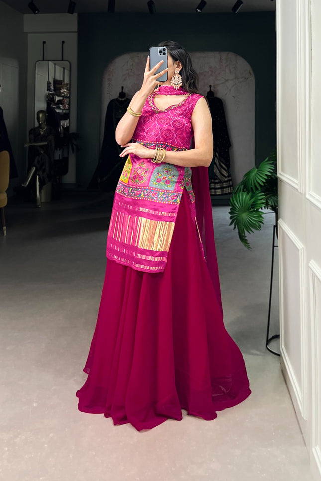 Gaji Silk plazo set SS27